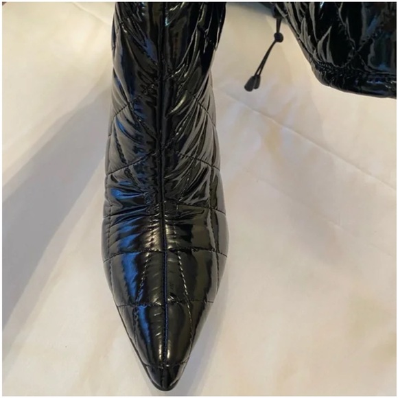 NWOT Steve Madden Black Over the Knee Quilted Stiletto Boots - Size 8 - Picture 10 of 13